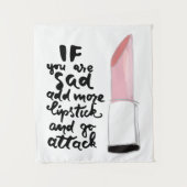 Als je meer lippenstift wilt toevoegen en aanvalle wandkleed (Voorkant)