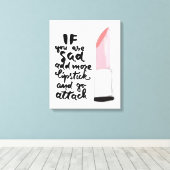 Als je meer lippenstift wilt toevoegen en je gaat  canvas afdruk (Insitu (Houten vloer))