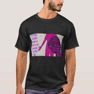 Als je mensen beoordeelt, inspirerend citaat T-Shi T-shirt