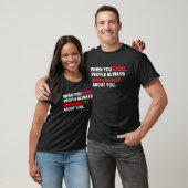Als je mensen uitblinkt, spreadsheets over je t-shirt (Unisex)