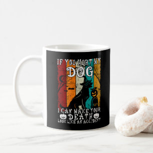 Als je mijn hond pijn doet kan ik je dood Hallowee Koffiemok