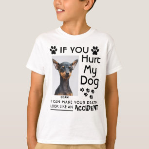 Als je mijn hond pijn doet, kan ik je hondenpoten  t-shirt