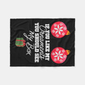 Als je mijn versieringen leuk vindt, moet je mijn fleece deken (Voorkant (Horizontaal))