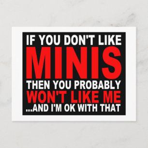 Als je Minis niet leuk vindt...Post Card Briefkaart