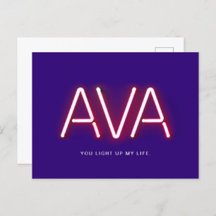 Als je m'n leven oplicht... briefkaart