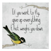 Als je Motivatie Poster wilt vliegen Perfect Poster (Voorkant)