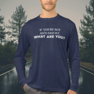 Als je niet anti-fascistisch bent, wat ben je dan  Tri-Blend shirt