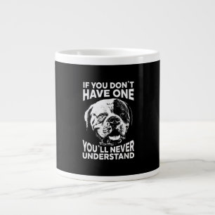 Als je niet één grappige Amerikaanse Bulldog Gift Extra Grote Beker