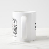 Als je niet gevangen werd, gebeurde het niet. extra grote beker (Achterkant)