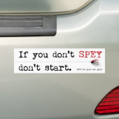 Als je niet spreekt, begin dan niet. bumpersticker (Op auto)