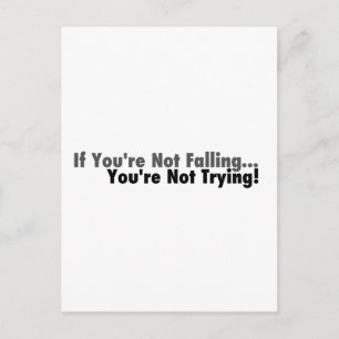 Als je niet valt... briefkaart