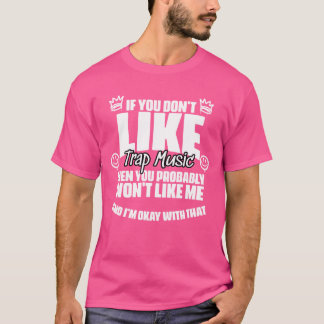 Als je niet van FunnyRap Music Vibes Forrap retro T-shirt