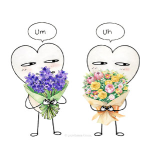Als je niet weet wat je moet zeggen – Cute Flower Kaart