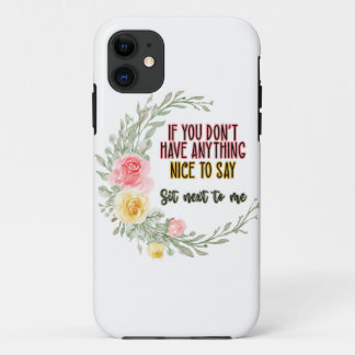 Als je niets leuks hebt om naast je te zitten iPhone 11 hoesje