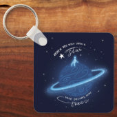 Als je op een ster wenst sleutelhanger (Voorkant)