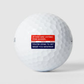 Als je op Harris stemt... Golfballen (Voorkant)