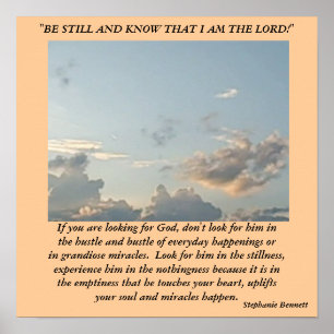 Als je op zoek bent naar God Poster