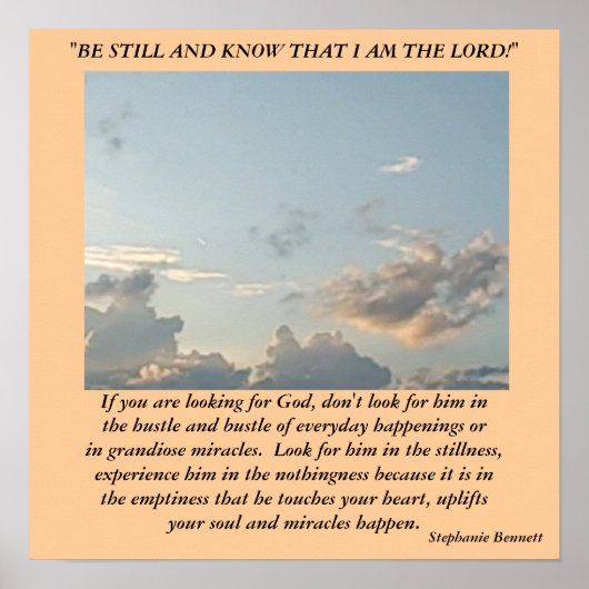 Als je op zoek bent naar God Poster (Voorkant)