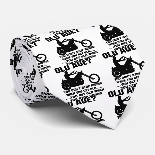 Als je oud wordt, word je oud. stropdas (Opgerold)