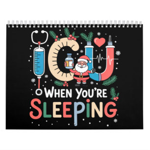 Als je slaapt Grappige ICU-verpleegster Kerstmis Kalender
