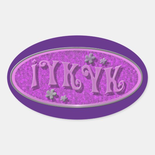 Als je Slogan Epic Throwback Time Ovale Sticker (Voorkant)