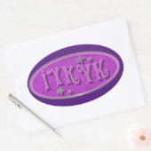 Als je Slogan Epic Throwback Time Ovale Sticker (Envelop)