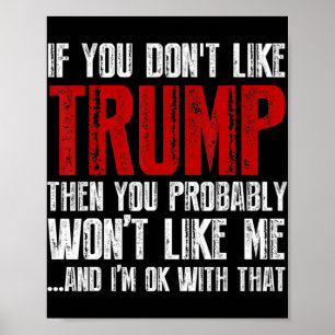 Als je Trump niet leuk vindt Poster