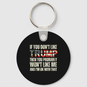 Als je Trump niet leuk vindt, zul je mij waarschij Sleutelhanger