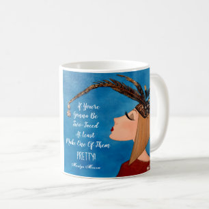 "Als je twee gezichten hebt..." Koffiemok