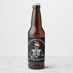 Als je van binnen dood bent maar het is kersttijd bier etiket
