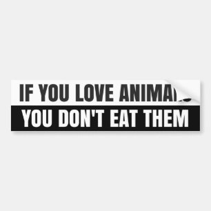 ALS JE VAN DIEREN HOUDT... Bumpersticker