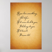 Als je van iets houdt. . . poster (Voorkant)