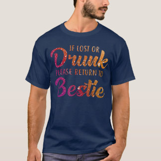 Als je verdwaald of dronken bent, neem dan contact t-shirt