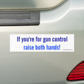 Als je voor pistool controle bent, steek beide han bumpersticker (Op auto)