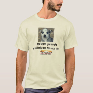 Als je wakker wordt... Husky Homestead puppy T-shirt