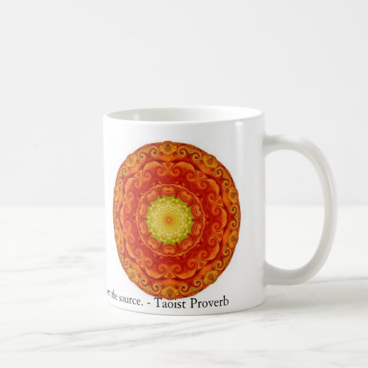 Als je water drink, onthoud dan de bron. - Taoïst Koffiemok (Rechts)