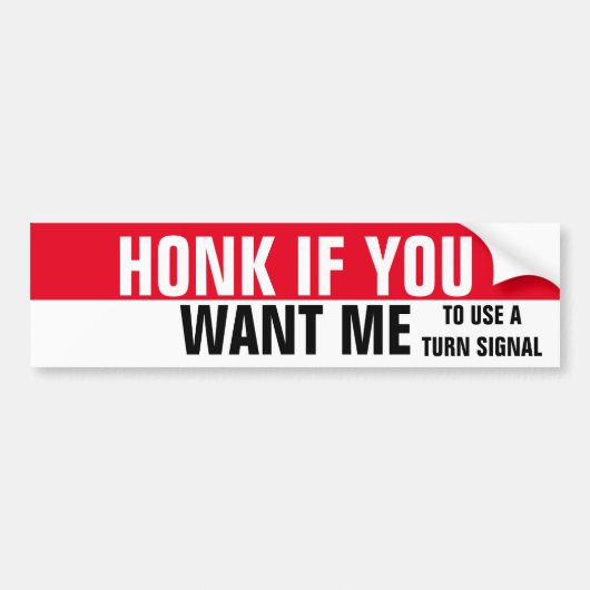 ALS JE WILT DAT IK EEN BOCHTSIGNAAL GEBRUIK BUMPERSTICKER (Voorkant)