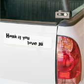 Als je wilt, hou van JB Bumpersticker (Op Truck)