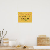 als je wilt ontbijten in bed grappig poster design (Keuken)