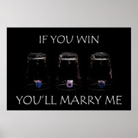 Als je wint, trouw je met me.