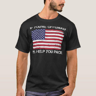 Als je wordt geofferd, help ik je de Amerikaanse v T-shirt
