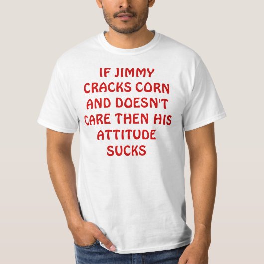 ALS JIMMY KRAKT EN NIET ZORGT, DAN IS ZIJN ... T-SHIRT (Voorkant)