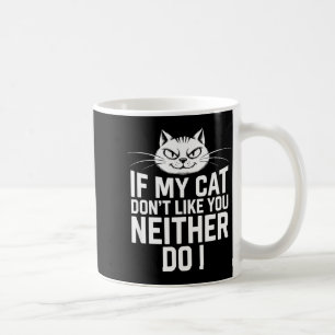 Als kat niet leuk vindt, vindt kattenliefhebber oo koffiemok