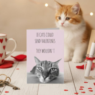 Als katten Valentijnkaarten konden sturen Kaart
