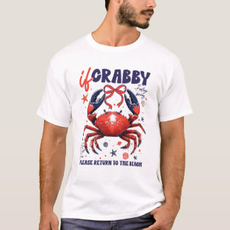 Als Krabbig Alsjeblieft Terug Naar Het Strand Funn T-shirt
