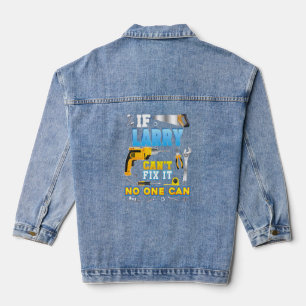 Als Larry het niet kan oplossen, kan niemand papa  Denim Jacket
