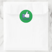 Als leer ronde sticker (Tas)