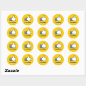 Als Leer Ronde Sticker (Vel)