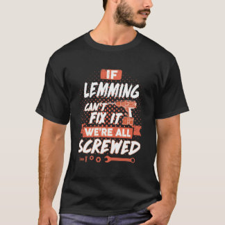 Als LEMMING het niet kan oplossen, zijn we allemaa T-shirt