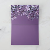 "Als lila's laatste zijn in de deurtuin, bloei ... Kaart (Binnen)